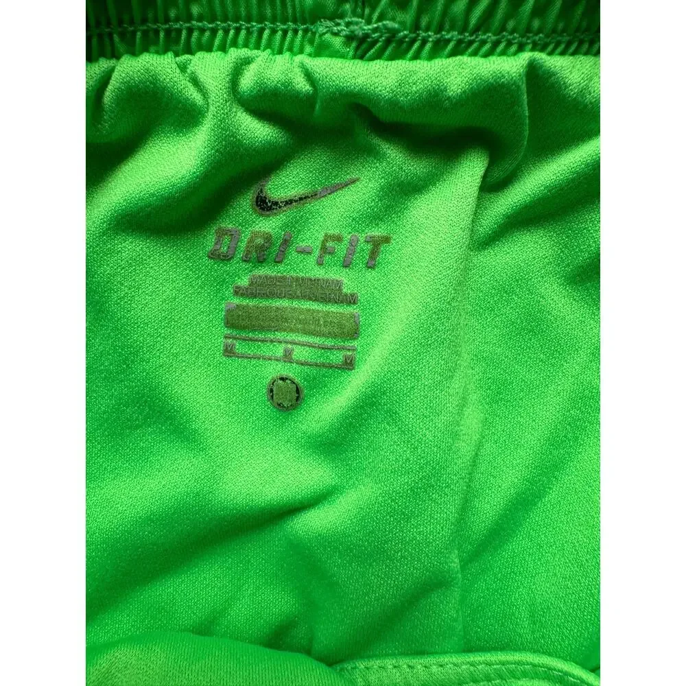 Nike Women's Dri Fit Lime Green Shorts Size M